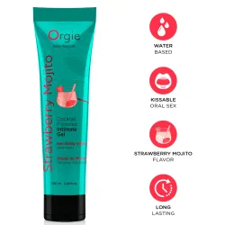 Orgie Lubrifiant Aromatisé Cocktail Mojito Fraise 100ml